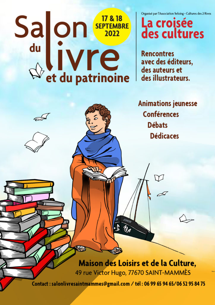 Affiche du Salon du Livre et du Patrimoine de Saint-Mammès